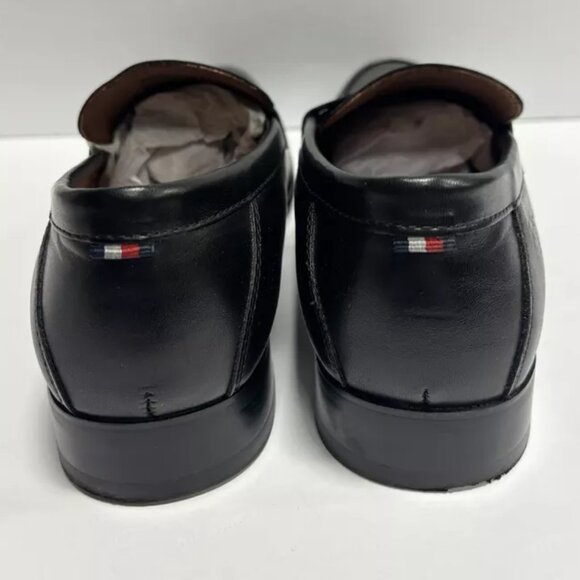 Tommy Hilfiger Men’s Simol, Black Slip-On Penny Loafers, Size 9.5 M